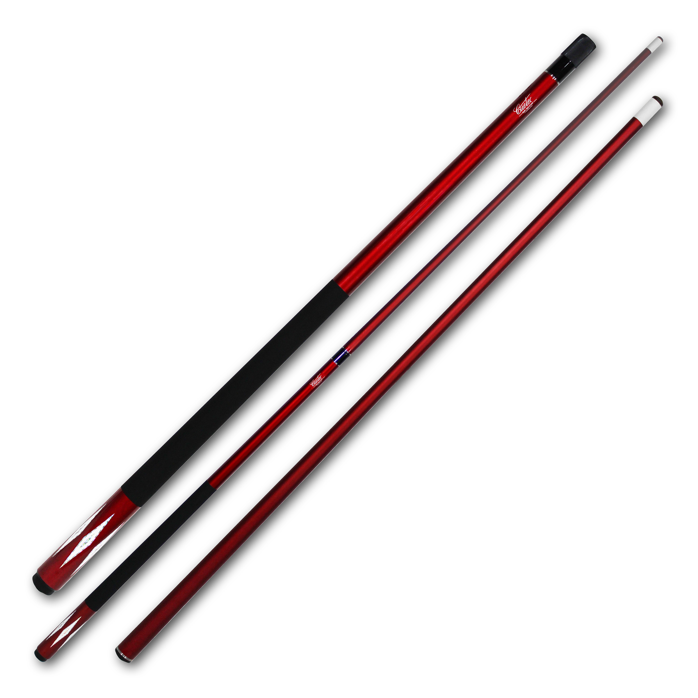 Cuetec 13-502  Imperial Series Natural Black Red Prongs Pool/Billiard Cue Stick 