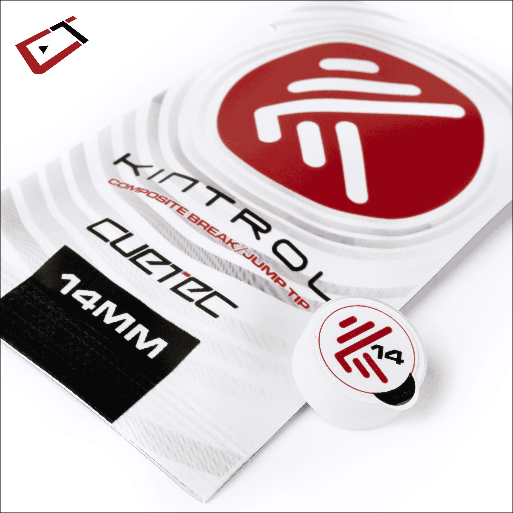 25-CT-KINTROL-TIP-14MM-95-857-INDIVIDUAL 2025 Cuetec Kintrol Tip 14mm 95-857 Individual Package